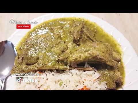 Espinazo De Puerco En Salsa Verde Tatemada Muy Rico 🤗❤️