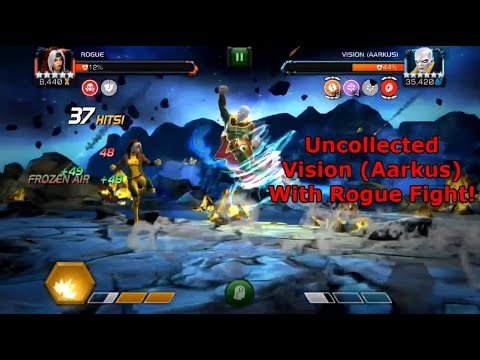 5 Star Rank 3 Rogue Vs Uncollected 6 Star Vision AARKUS! | Marvel Contest Of Champions