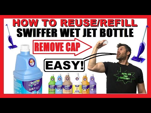 So füllen Sie die Swiffer WetJet Flasche/den Behälter wieder auf / verwenden sie wieder | Kappe a...