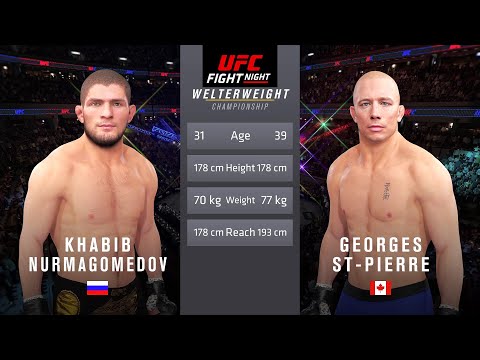 Khabib Nurmagomedov vs Georges Saint-Pierre Full Fight - UFC Fight Of The Night
