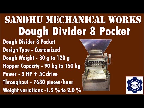 8 Pocket Dough Divider Machine
