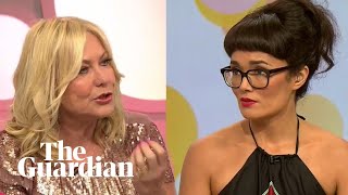 Kerri-Anne Kennerley on remote Aboriginal communities: "Children, babies, five-year-olds are being RAPED, their mothers are being raped, their sisters are being raped, they get no education. What have you done?"
Yumi Stynes: "That is not even faintly true, Kerri, and you're sounding quite racist now."