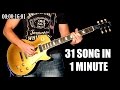 31 Famous Rock Songs In 1 Minute 