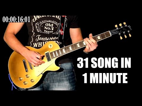 31 Rock Songs In ONE Minute