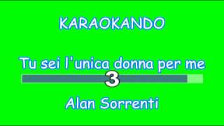 Karaoke Italiano - Tu sei l&#39;unica donna per me - Alan Sorrenti ( Testo )