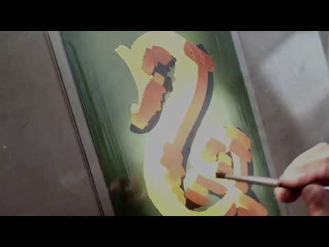 Reverse Glass Gilding Part 03 - Finishing