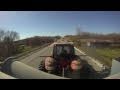 Driving Tractors Down Road And Car Making Dumb Pass