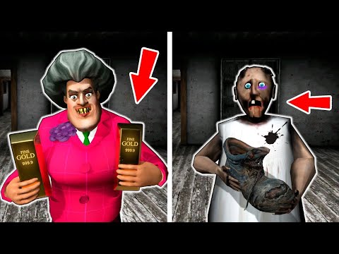 Granny vs Squid Game vs R.I.P. vs Baldi - funny horror animation (30 minutes with Granny)