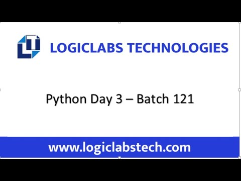 Python Day 3 Batch 121