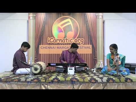 Ramakrishnan Gopinath Keyboard, Padmini Gopinath Violin, Satvik Subbaraman Mridangam