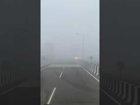 Extremely talented volvo driver driver riding through dense fog #travel #bus #volvo #roadtrips #USA