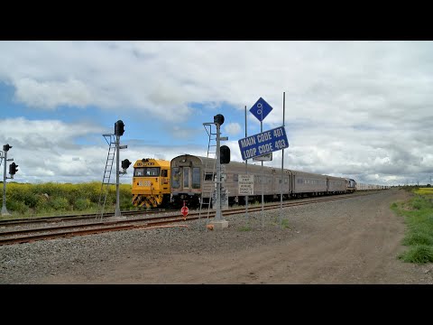 MK82 ARTC AK Track Test Cars Cross 7904V At Gheringhap (10/10/2019) - PoathTV Australian Trains