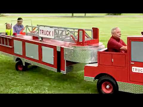 Grandfather Builds Amazing DIY Fire Truck for Grandkids