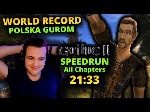 MAMY REKORD! Gothic 2 NK w 21:33 - Speedrun (All Chapters) World Record