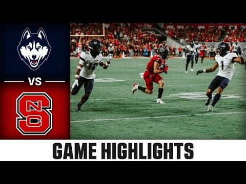 UConn vs. NC State Football Highlights (2022)