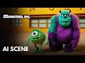 MONSTERS INC Scene Reimagined By AI In YARN Runway Gen 3