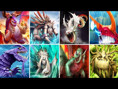 ALL 8 LEGENDARY DRAGONS ( Rise of Berk ) - Hồi Sinh Tất Cả Rồng Thần Huyền Thoại Siêu Cấp