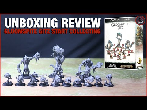 GLOOMSPITE GITZ START COLLECTING SET - Unboxing Build Review - Warhammer Age Of Sigmar & Warcry