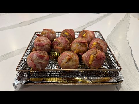 Bacon Cheeseburger Meatballs in the Air Fryer: Ridiculously Delicious