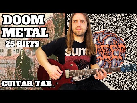 The Evolution of Doom, Sludge + Stoner Metal (1970-2025) with Guitar TAB