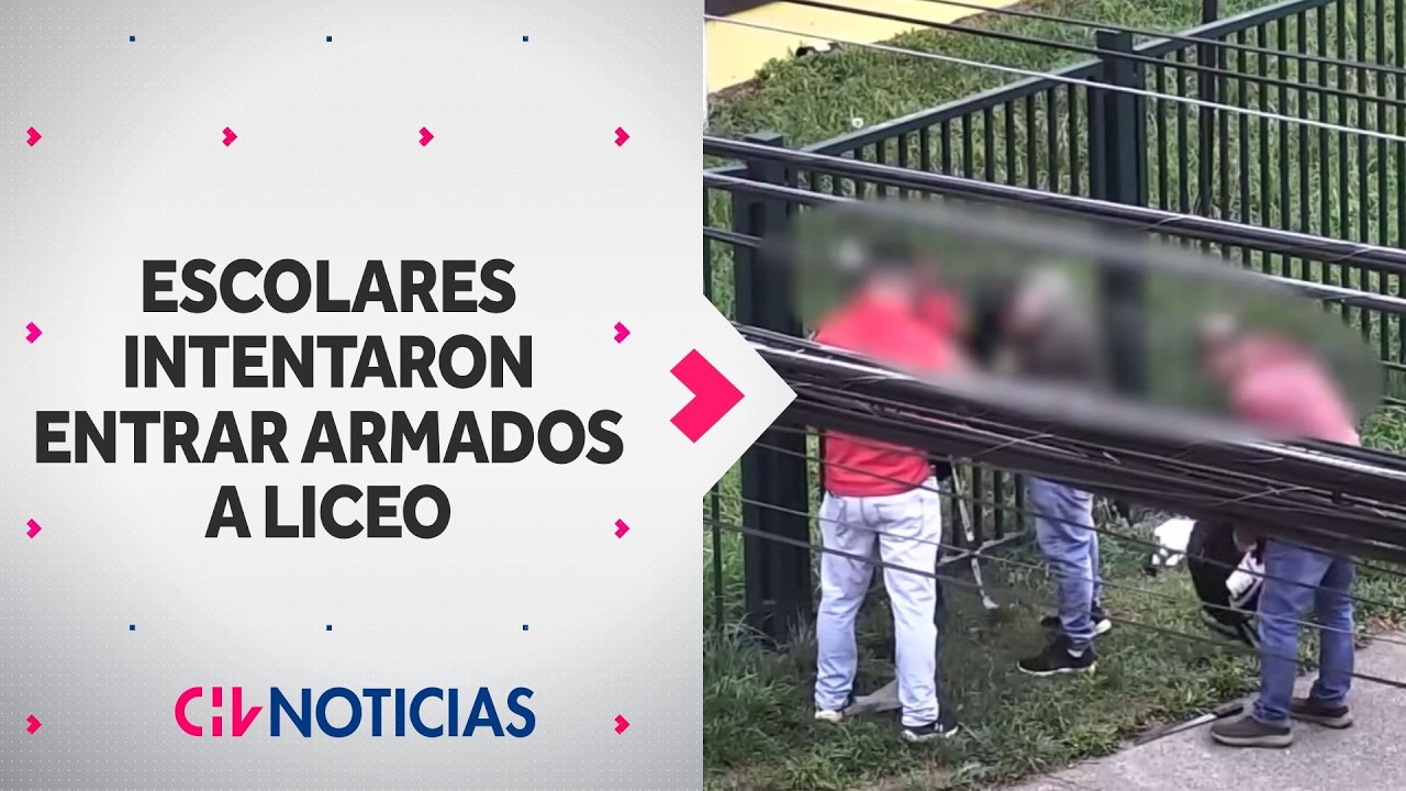 Tres menores intentaron entrar a Liceo con arma de fuego, machete y cortaplumas en Temuco
