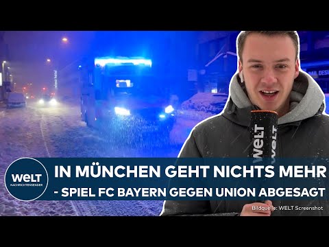 WINTER-CHAOS: Schnee und Eis legen Verkehr in Bayern lahm - Flughafen in München steht still