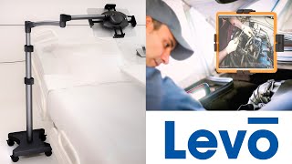 33789 LEVO Rolling Tablet Cart/Stand for Leisure, Hospital, Bed, Chair