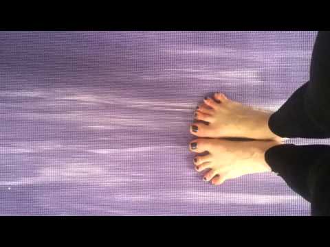 Stellung der Füsse in Tadasana (Berghaltung)