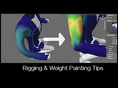 Blender rigging & weight paint tips