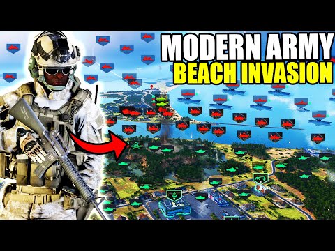 Holding a MODERN D-DAY Beach Defense in Brutal US ARMY Invasion! - Broken Arrow