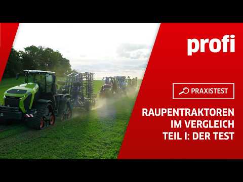 Tracked tractors compared, part 1: The test explained | profi #Practical test