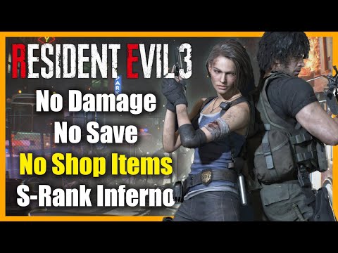 [No Commentary] Resident Evil 3: REmake - No Damage No Save Inferno S-Rank (No Shop Items, PC)