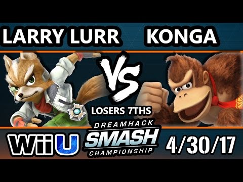 DHA 2017 SSB4 - KoF | Konga (Donkey Kong) Vs. MSF | Larry Lurr (Fox) Losers 7ths - Smash Wii U