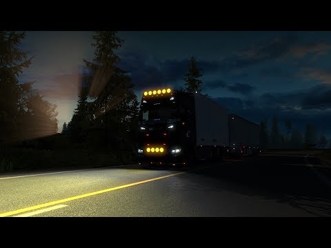 ETS2 1.32 ProMods 2.31 - Tandem Drive & Really Tight Reverse in Nothern Norway