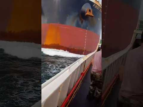 Bulk carrier collides with fishing boat at sea