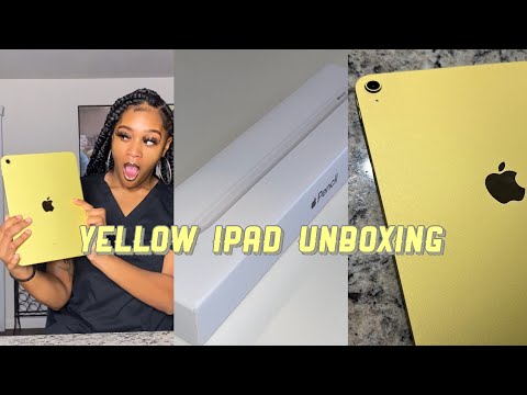 Yellow iPad(10th generation) + Apple Pen Unboxing