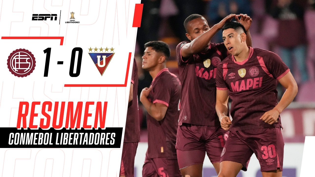 LANÚS DERROTÓ A LA LIGA EN BUENOS AIRES Y SE SUBIÓ A LO MÁS ALTO | Lanús 1-0 Liga de Quito | RESUMEN