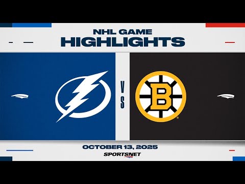 NHL Highlights | Lightning vs. Bruins - Oct 13, 2025