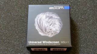 Video thumbnail for Zoom WSU-1 Universal Windscreen [Unboxing und Ersteindruck 2015] by DickerYoshi