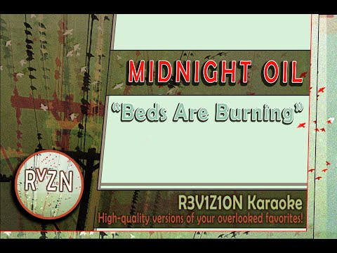 Midnight Oil "Beds Are Burning" Karaoke Instrumental Lyrics