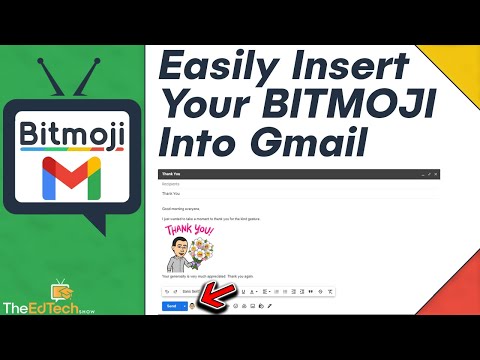 Part of a video titled How To Quickly Add Your Bitmoji Into Gmail - Guide For Teachers With ...