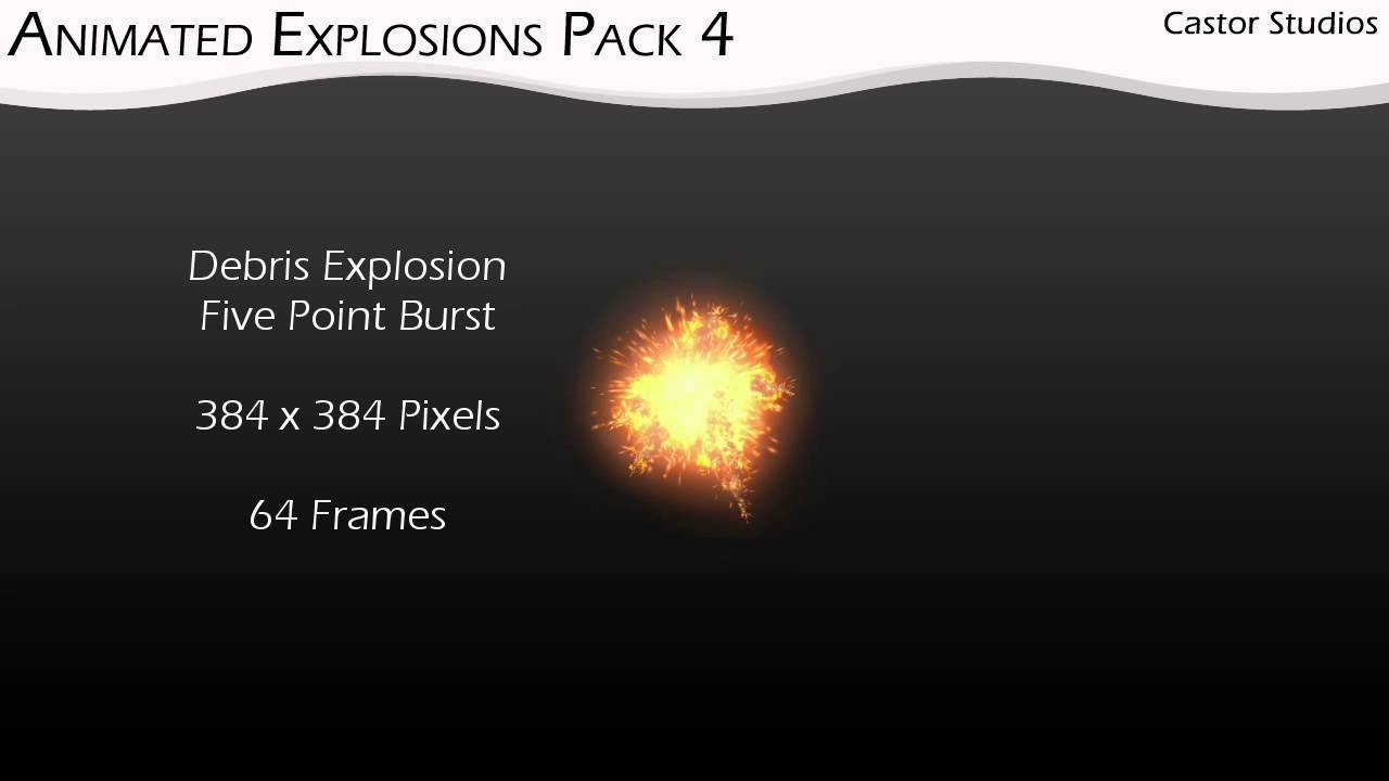 Animated Explosions Pack 4