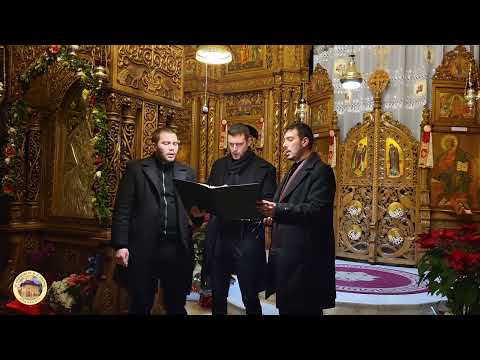 Grupul Psaltic ”Macarie Ieromonahul” din Suceava, colinde la Mănăstirea Pângărați