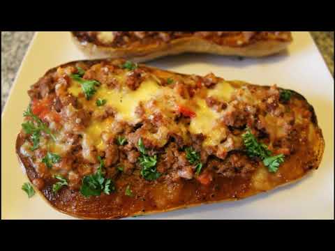 Stuffed Butternut Squash with Minced Beef