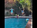 Sunny Leone In Swimming Pool Hot Bikini Shorts