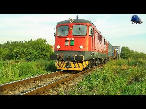 LDE2100 609 009-9 & Tren FOX Rail Intermodal Train in Oradea pe Apus/on Sunset - 21 July 2019