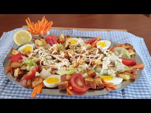 INSALATA ESTIVA DI POLLO E VERDURE FRESCHE "CAESAR SALAD" FEAT. RAPANELLO IN CUCINA E IN GIARDINO