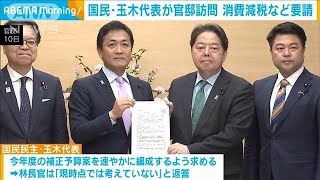 国民民主・玉木代表が総理官邸を訪問　消費減税など要請　“若者減税法案”提出(2025年4月10日)