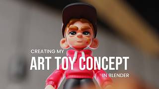 Diseño de mi primer personaje Art Toy en Blender - Proceso de creación de personajes en Blender