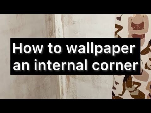 How to wallpaper an internal corner